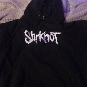 Worn slipknot black hoodie